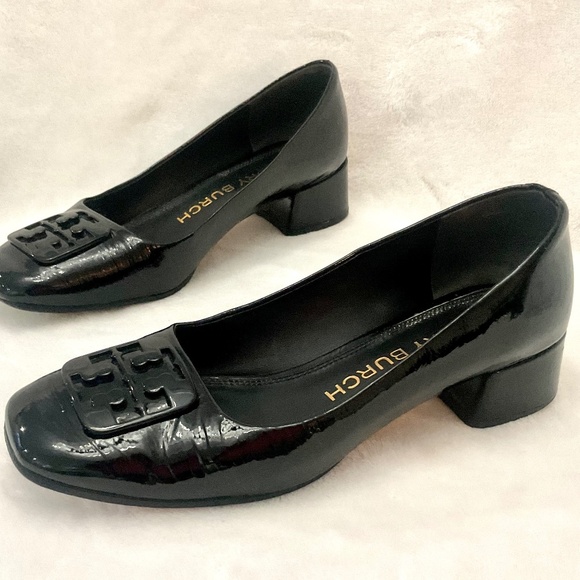 Tory Burch Shoes - Black Tory Burch Georgia Leather low heel pumps Sz 7M